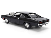 Dom's 1970 Dodge Charger R/T Black "F9" (2021) Movie "Fast & Furious" Series 1/24 Diecast Model Car by Jada image 2