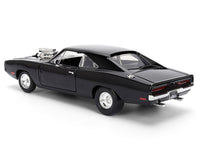 Dom's 1970 Dodge Charger R/T Black "F9" (2021) Movie "Fast & Furious" Series 1/24 Diecast Model Car by Jada image 2