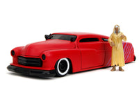 Jada 35426 matte red 1951 Mercury with purple stripes and The Creep figure, Creepshow 1:24 set