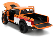2017 Ford F-150 Raptor Pickup Truck "Frosted Flakes" Orange with Graphics and Tony the Tiger Diecast Figure "Hollywood Rides" Series 1/24 Diecast Model Car by Jada image 2