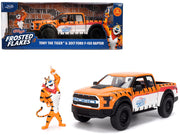 2017 Ford F-150 Raptor Pickup Truck "Frosted Flakes" Orange with Graphics and Tony the Tiger Diecast Figure "Hollywood Rides" Series 1/24 Diecast Model Car by Jada image 5