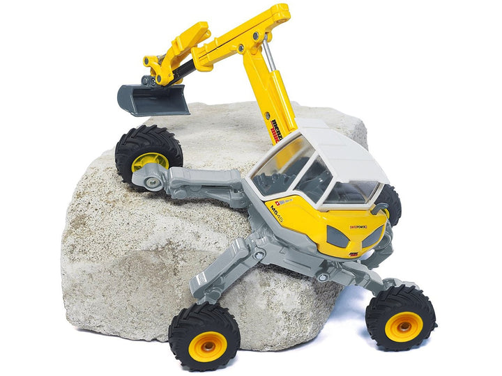 Menzi Muck M545 Walking Excavator Yellow with White Top 1/50 Diecast Model by Siku image 2