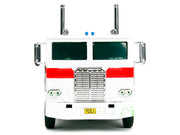 G1 Autobot Optimus Prime Truck White with Robot on Chassis from "Transformers" TV Series - "Ghostbusters" (1984) Movie Crossover "Hollywood Rides" Series 1/24 Diecast Model by Jada image 2