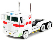 G1 Autobot Optimus Prime Truck White with Robot on Chassis from "Transformers" TV Series - "Ghostbusters" (1984) Movie Crossover "Hollywood Rides" Series 1/24 Diecast Model by Jada image 5