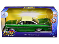 Jada 1959 Chevrolet Impala lowrider green metallic cream top 1:24 35592, product image 3
