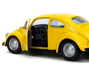 Volkswagen Beetle "Bumblebee" Yellow "Transformers" "Hollywood Rides" Series 1/32 Diecast Model Car by Jada image 3