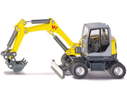 Wacker Neuson EW65 Mobile Excavator Yellow and Gray 1/50 Diecast Model by Siku image 4