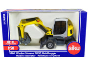 Wacker Neuson EW65 Mobile Excavator Yellow and Gray 1/50 Diecast Model by Siku image 5