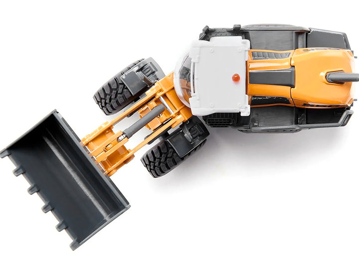 Liebherr L556 Wheel Loader Yellow with White Cabin 1/50 Diecast Model by Siku image 2