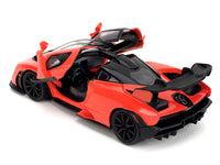 Red and black McLaren Senna, Fast X, 1:32, rear view with doors open — Jada 35614