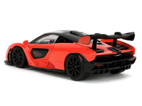 Red and black McLaren Senna, Fast X, 1:32, closed rear three-quarter view — Jada 35614