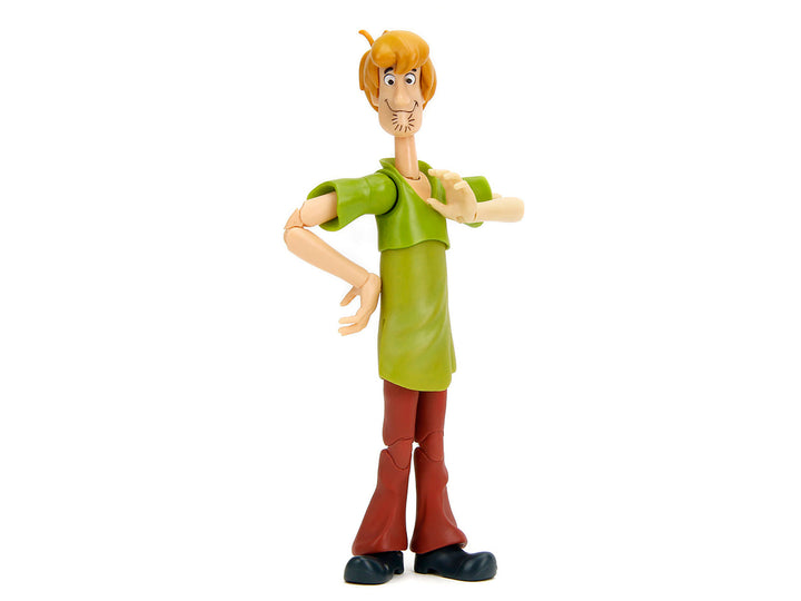 Shaggy Rogers 6.5" Moveable Figure with Accessories and Alternate Head and Hands "Scooby-Doo!" Franchise Model by Jada image 2