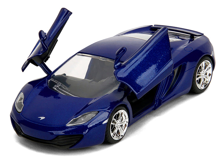 McLaren MP4.12C Blue Metallic "Furious 7" (2015) Movie "Fast & Furious" Series 1/32 Diecast Model Car by Jada image 2