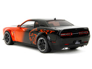 Dodge Challenger SRT Hellcat Orange Metallic and Black "Pink Slips" Series 1/18 Diecast Model Car by Jada image 5