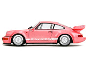Porsche 911 Carrera RS (964) Pink Metallic with White Stripes "Pink Slips" Series 1/18 Diecast Model Car by Jada image 3