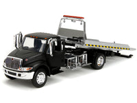 International DuraStar 4400 Flatbed Tow Truck Matt Black 1/24 Diecast Model Car by Jada image 2