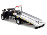 International DuraStar 4400 Flatbed Tow Truck Matt Black 1/24 Diecast Model Car by Jada image 3