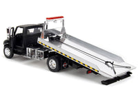 International DuraStar 4400 Flatbed Tow Truck Matt Black 1/24 Diecast Model Car by Jada image 3