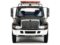 International DuraStar 4400 Flatbed Tow Truck Matt Black 1/24 Diecast Model Car by Jada image 5