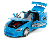 2001 Honda S2000 Convertible Blue with Graphics "Fast & Furious Remix" Series 1/24 Diecast Model Car by Jada image 4