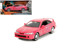 1995 Honda Integra Type R Pink with Graphics "Fast & Furious Remix" Series 1/24 Diecast Model Car by Jada image 5