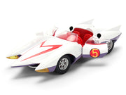 Mach 5 White with Red Stripes and Interior "Speed Racer" (1967) TV Series "Anime Hollywood Rides" Series 1/32 Diecast Model Car by Jada image 2
