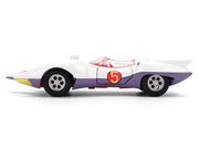 Mach 5 White with Red Stripes and Interior "Speed Racer" (1967) TV Series "Anime Hollywood Rides" Series 1/32 Diecast Model Car by Jada image 3