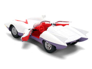 Mach 5 White with Red Stripes and Interior "Speed Racer" (1967) TV Series "Anime Hollywood Rides" Series 1/32 Diecast Model Car by Jada image 4