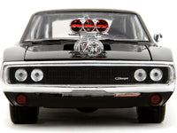 Dodge Charger R/T Black with Dom Diecast Figure "Fast & Furious" (2009) Movie "Hollywood Rides" Series 1/24 Diecast Model Car by Jada image 5