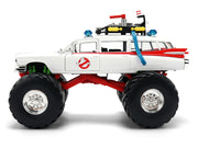 1959 Cadillac Ambulance Ecto-1 "Ghostbusters" (1984) Movie Monster Truck Version "Hollywood Rides" Series 1/24 Diecast Model Car by Jada image 3