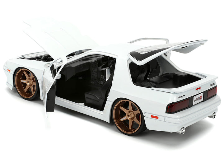 1985 Mazda RX-7 White "JDM Tuners" Series 1/24 Diecast Model Car by Jada image 2