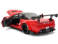 2002 Honda NSX-R RHD (Right Hand Drive) "Bridgestone" Red with Black Top and White Stripes "JDM Tuners" Series 1/24 Diecast Model Car by Jada image 3