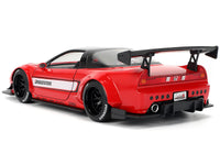 2002 Honda NSX-R RHD (Right Hand Drive) "Bridgestone" Red with Black Top and White Stripes "JDM Tuners" Series 1/24 Diecast Model Car by Jada image 4