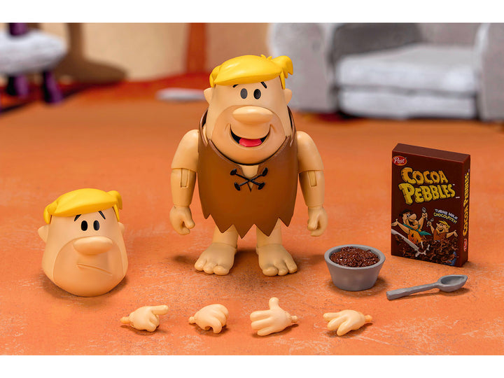 Barney Rubble 4.5" Moveable Figure with Accessories and Alternate Head and Hands "The Flintstones - Post Cocoa Pebbles" Model by Jada image 2