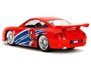 Porsche 911 GT3 RS (996) Red with Graphics "Marvel's Spider-Man" 1/32 Diecast Model Car by Jada image 3