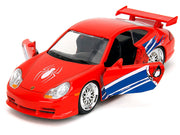Porsche 911 GT3 RS (996) Red with Graphics "Marvel's Spider-Man" 1/32 Diecast Model Car by Jada image 4