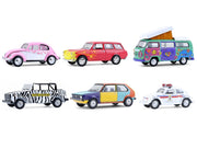 "Club Vee-Dub" Series 21 Set of 6 pieces 1/64 Diecast Model Cars by Greenlight image 2