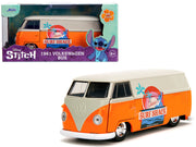 1961 Volkswagen Bus "Stitch's Surf Shack" Orange and Gray "Disney's Stitch" "Hollywood Rides" Series 1/32 Diecast Model Car by Jada image 5