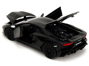 Shaw's Lamborghini Aventador Matt Black "Furious 7" (2015) Movie "Fast & Furious" Series 1/24 Diecast Car Model by Jada image 4