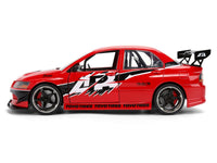Sean's Mitsubishi Lancer Evolution IX RHD (Right Hand Drive) Red with Graphics "The Fast and the Furious: Tokyo Drift" (2006) Movie "Fast & Furious 25 Years" Series 1/24 Diecast Model Car by Jada image 3