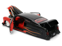 Jada Hollywood Rides 1951 Mercury in black with red-and-yellow flame graphics and vintage Mickey Mouse figure, 1:24 item 36272, view 5