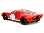 Ford GT40 MK1 Red with White Stripes and Graphics "Pink Slips" Series 1/18 Diecast Model Car by Jada image 5