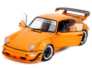 RWB Bodykit "Hibiki" Orange Metallic "Pink Slips" Series 1/18 Diecast Model Car by Jada image 2