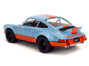Porsche 911 RSR "Gulf Oil" Light Blue with Orange Stripes "Pink Slips" Series 1/18 Diecast Model Car by Jada image 4