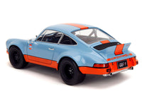 Porsche 911 RSR "Gulf Oil" Light Blue with Orange Stripes "Pink Slips" Series 1/18 Diecast Model Car by Jada image 4