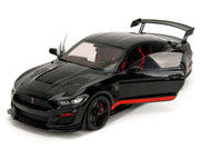 Shelby GT500 "Code Red" Black with Red Stripes "Pink Slips" Series 1/18 Diecast Model Car by Jada image 2