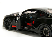 Shelby GT500 "Code Red" Black with Red Stripes "Pink Slips" Series 1/18 Diecast Model Car by Jada image 3
