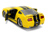 2006 Ford Mustang GT Yellow with Black Stripes "Fast & Furious 25 Years" Series 1/32 Diecast Model Car by Jada image 4