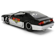 1985 Chevrolet Camaro Z28 "Mickey Thompson" Black and Silver Metallic "Bigtime Muscle" Series 1/24 Diecast Model Car by Jada image 5