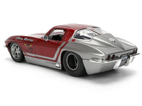 Jada 1963 Chevrolet Corvette Stingray Chevy Racing red gray 1:24 36459, product image 5